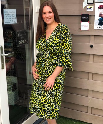 Yellow Print Dress